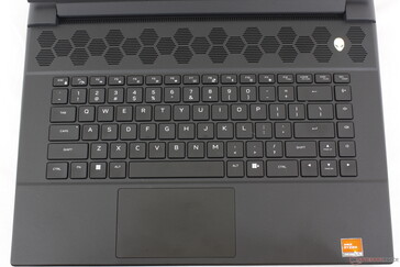 Bijna identieke toetsenbordindeling als op de Alienware x16 R1