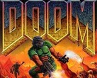 Limited Run games brengt Doom opnieuw uit in een doos die het spel kan spelen. (Afbeelding bron: Doom titelscherm)