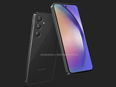 De Galaxy A55 heeft een ontwerp dat bekend is van Samsung's andere recente modellen uit de Galaxy A-serie. (Afbeeldingsbron: MySmartPrice & @OnLeaks)