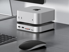 De nieuwe dockingoplossing van Ugreen creëert het effect dat de Mac zweeft. (Afbeeldingsbron: Ugreen)