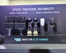 Asus ROG Falcata toetsenbord en Harpe 2 Ace muis zijn getoond op de Computex 2025 (bron: Notebookcheck)