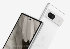 De Pixel 7a maakt kleine aanpassingen aan het ontwerp van de Pixel 7. (Beeldbron: @OnLeaks &amp;amp; SmartPrix)