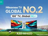 Hisense stijgt naar de top van de wereldwijde TV-markt. (Bron: Hisense)