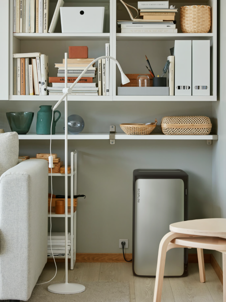 Sommige IKEA balkoncentrales worden geleverd met een EcoFlow batterij (foto). (Afbeeldingsbron: IKEA)