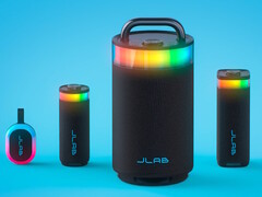 De Bluetooth-luidsprekers uit de JLab Party-serie zijn voorzien van RGB-verlichtingseffecten, spatwaterdichtheid en aanpasbaar geluid. (Afbeeldingsbron: JLab)