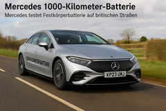 Mercedes 1000-kilometer batterij: Mercedes test solid-state batterij op Britse wegen. (Afbeeldingsbron: DallE3)