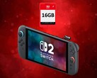 Nintendo Switch 2 getoond met 16GB Game-Key Card (Afbeelding bron: Nintendo of America met bewerkingen)