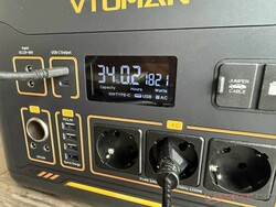 Het display van de Jump 2200 toont alle essentiële informatie.