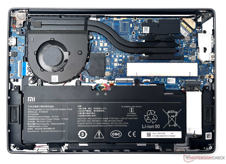 Xiaomi Mi NoteBook Pro interne onderdelen