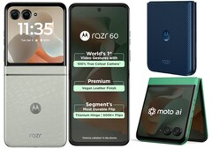 De Motorola Razr 60 flip phone heeft een MediaTek Dimensity 7400X processor (Afbeelding bron: Motorola)