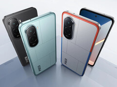 De Xiaomi Poco M7 in zijn drie lanceringskleuren. (Afbeeldingsbron: Xiaomi)