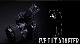 De GFX100 II ondersteunt een optionele EVF kanteladapter (Afbeelding Bron: Fujifilm)