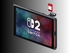 Nintendo Switch 2 afgebeeld met Game-Key kaart (Afbeelding bron: Nintendo of America met bewerkingen)