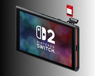 Nintendo Switch 2 afgebeeld met Game-Key kaart (Afbeelding bron: Nintendo of America met bewerkingen)