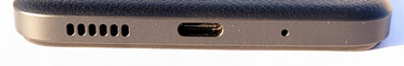 Onderkant: Luidspreker, USB-C poort, microfoon