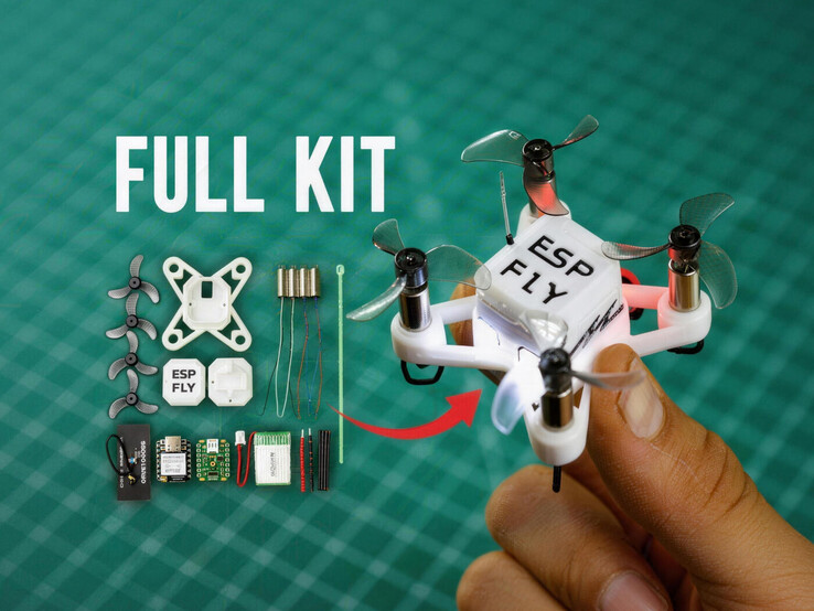 De kit bevat ook 3D-geprinte onderdelen