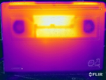 Stresstest oppervlaktetemperaturen (onder)