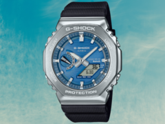 De Casio GBM-2100A-2B (afbeelding) is een van de drie nieuwe horloges met metalen lunette. (Afbeeldingsbron: Hamilton Place, bewerkt)