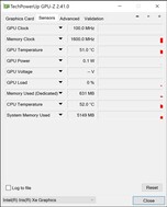 GPU-Z: Sensoren