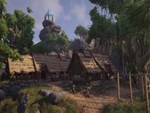 Een afbeelding van een dorp in Elex, nu te koop op Steam.