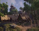 Een afbeelding van een dorp in Elex, nu te koop op Steam.