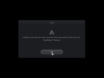 Foutmelding Gran Turismo 7 PlayStation Network (Bron: Screenshot, PlayStation Network)