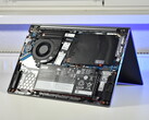 De Lenovo ThinkBook 14 Gen 8 IAL, met verwijderde achtercover (bron: Benjamin Herzig/Notebookcheck)