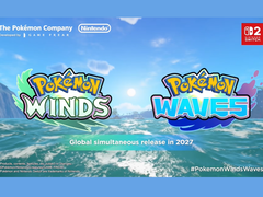 Een screengrab uit de aankondigingstrailer van Pokémon Winds en Pokémon Waves