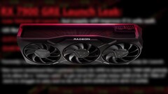 De Radeon RX 7900 GRE heeft een gemiddelde spelklok van 1,88 GHz. (Bron: Moore's Law Is Dead/AMD/bewerkt)
