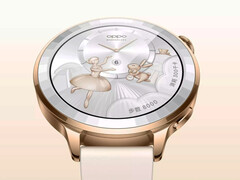 De Oppo Watch X3 Mini in een van de drie lanceringskleuren.