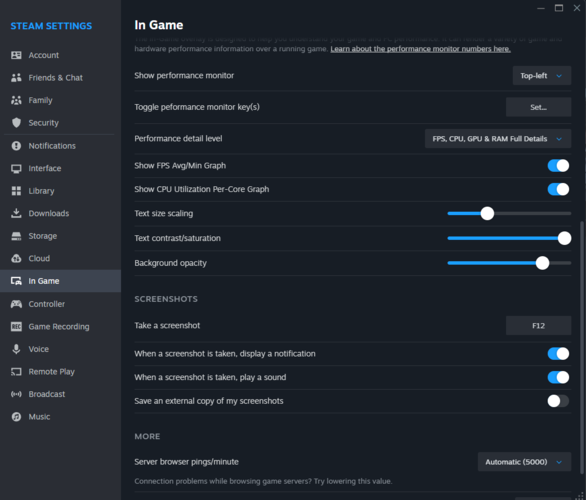 Hoe de verbeterde prestatiebewaking van Steam in te schakelen (bron: Valve)
