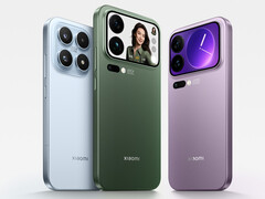 De Xiaomi 17, Xiaomi 17 Pro Max en Xiaomi 17 Pro van links naar rechts. (Afbeeldingsbron: Xiaomi)