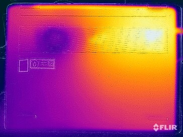 Stresstest oppervlaktetemperaturen (onder)